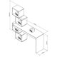 thumbnail image 5 of Escritorio 4 Nichos Castano Blanco, 5 of 5
