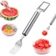 thumbnail image 1 of Cortador fruta acero inoxidable 2 en 1 2026 sandía tenedor fiestas verano, 1 of 6