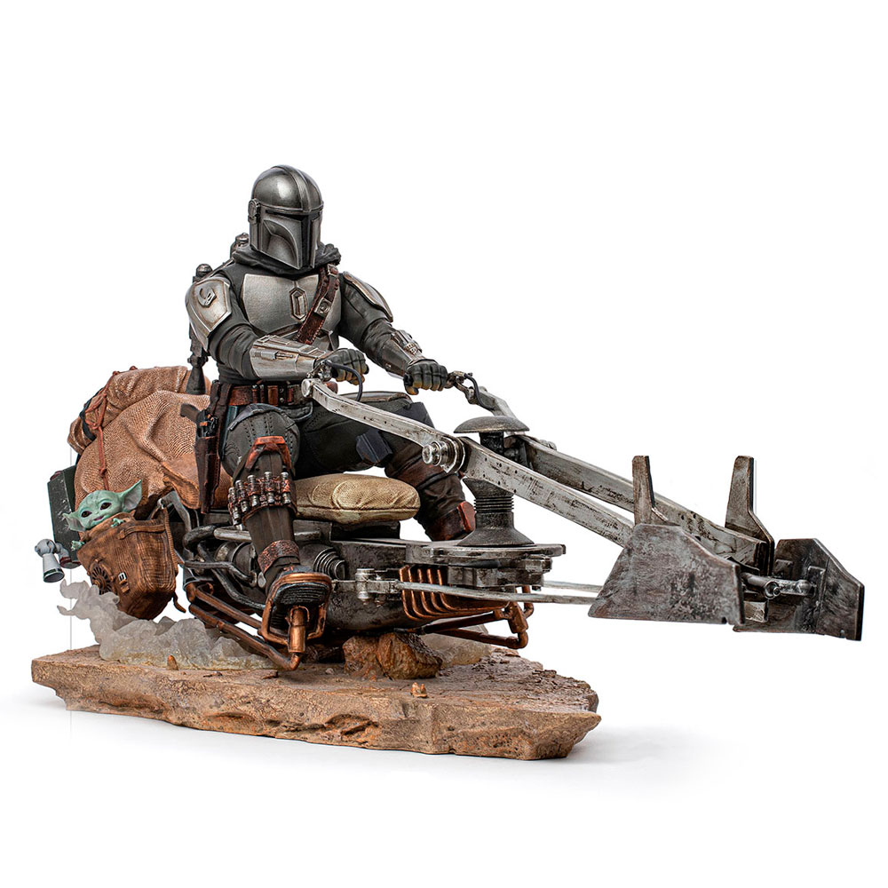 Iron Studios - Figura Mandalorian On Speederbike Dlx As 1 10