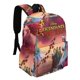 thumbnail image 2 of Descendientes: El Ascenso de Red-theme Backpack, Campus style schoolbag Bookbag with Adjustable Shoulder Straps And Large Zip Compartment, Unisex Travel Bags.42x30x15cm, 2 of 6