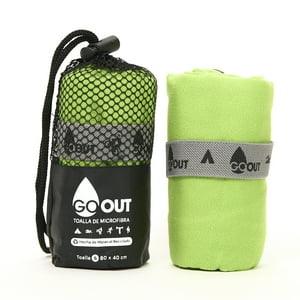 Go Out Toallas Microfibra - Go Out Toallas 100% Material Reciclado Tamaño S Verde