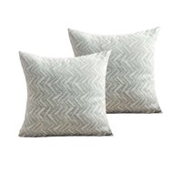 Genérico - Pack De 2 Fundas De Cojines Diseño Maillard 45Cm X 45 Cm Verde Menta