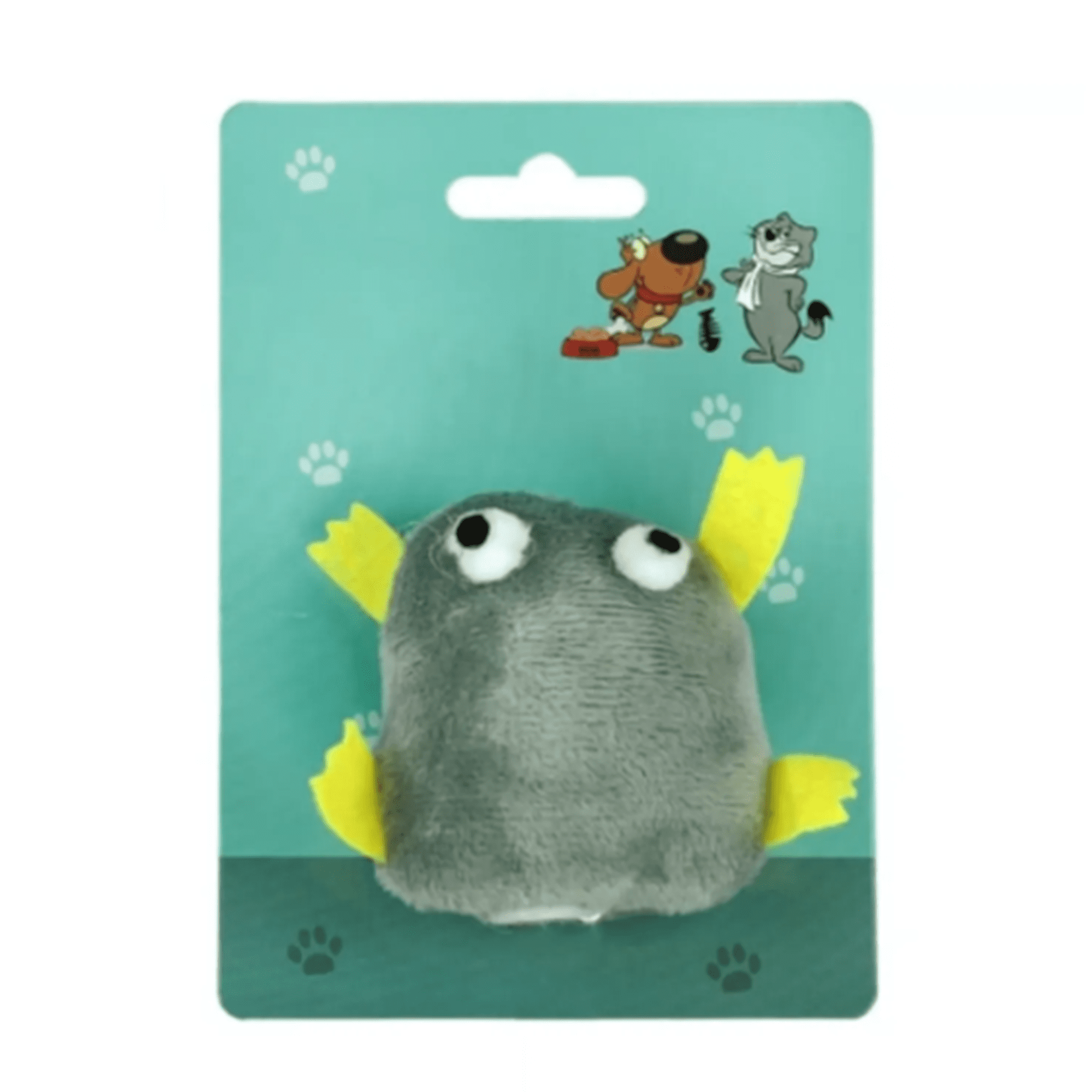 Juguete Para Gato En Forma De Rana Mascotas Gris