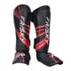 thumbnail image 5 of Espinilleras Kickboxing Adultos Espinilleras Empeine Almohadillas Para Deportes Sparring Grappling M Rojo Negro, 5 of 5