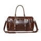 thumbnail image 4 of Mochila Sharo Jacquard Blanco y Negro con Detalles en Cuero, 4 of 11