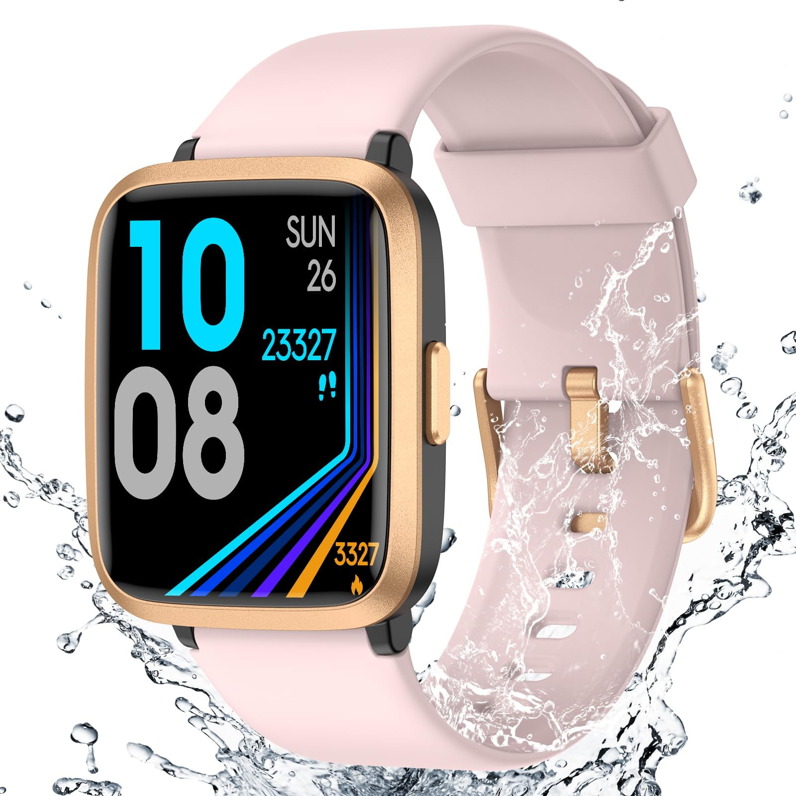 Reloj Rastreador De Actividad Física Livikey Con Monitor De Frecuencia Cardíaca De 5 Atm