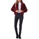 thumbnail image 2 of INSPIRE CHIC Chaqueta de Piel Recortada para Mujer Solapa Cardigan Esponjoso Bolero 2026 Invierno Abrigo Corto de Piel Sintética Conjuntos XS Burdeos, 2 of 6