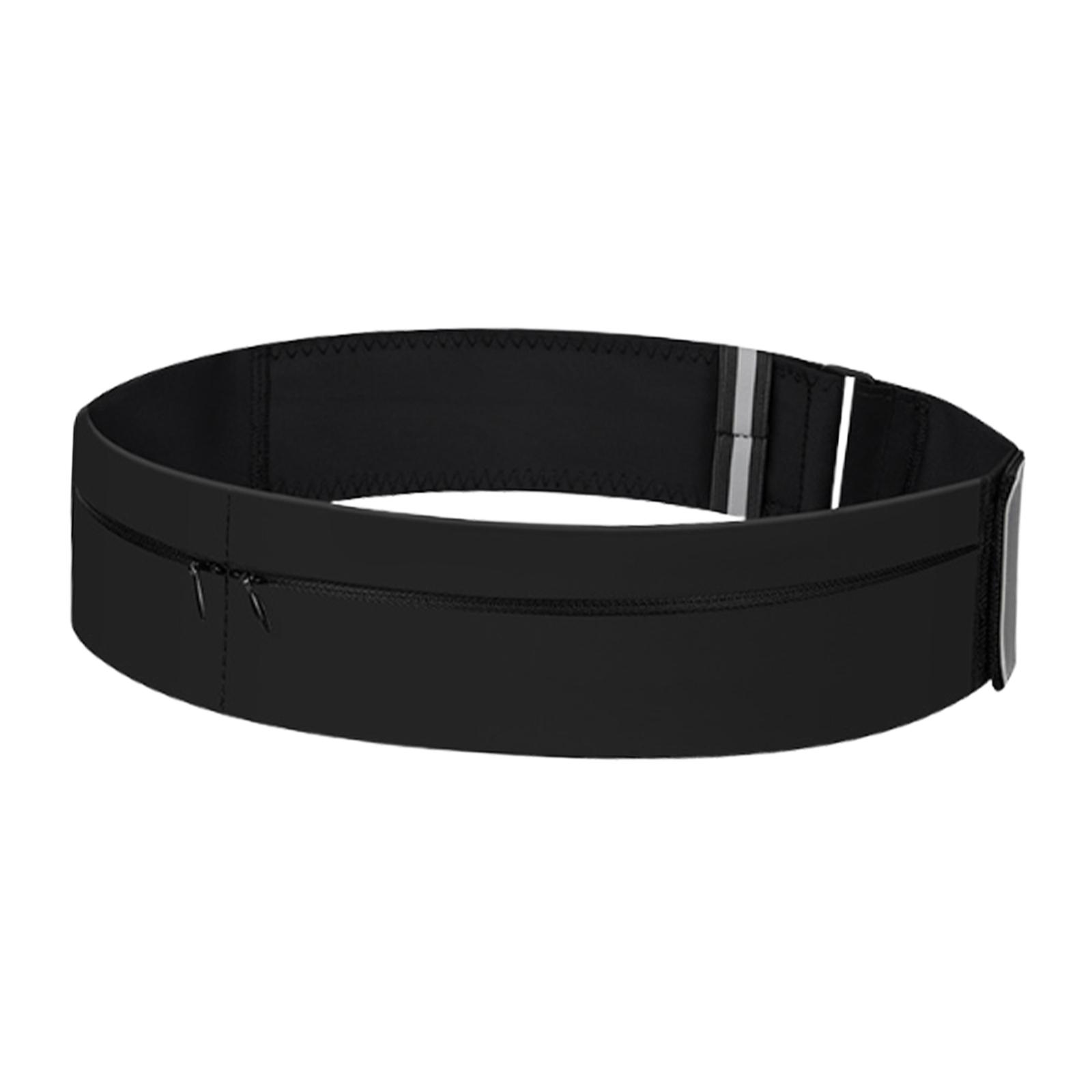 Magideal - Cinturón Para Correr, Riñonera, Cinturón Para Correr, Riñonera Portátil, Bolsa Para Correr Para Teléfono, Llaves, Artículos Esenciales Para Ciclismo Y Negro M