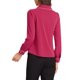 thumbnail image 3 of INSPIRE CHIC Blusa de Mujer para Regreso a Clases con Cuello Peter Pan, Manga Abullonada, Ribete en Contraste, Camisa Abotonada M Fucsia, 3 of 6