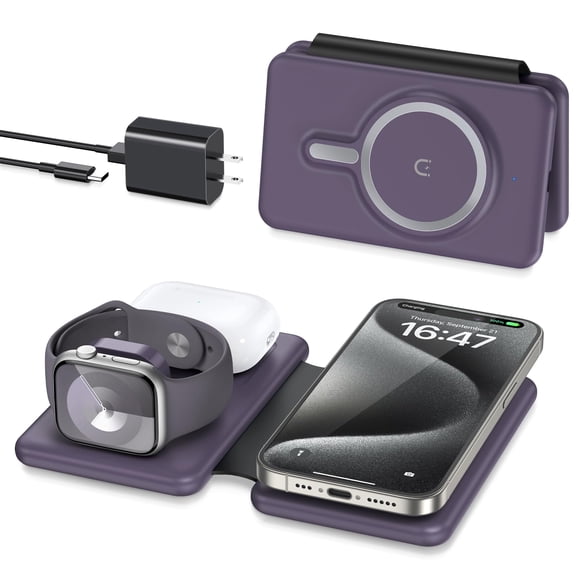 Cargador inalámbrico 3 en 1 Knild para iPhone con Apple Watch y Airpods