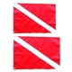 thumbnail image 3 of 2 Piezas Scuba Diver Diver Down Flag Marcador De Se?al De Seguridad Banner Bandera De Barco, 3 of 3