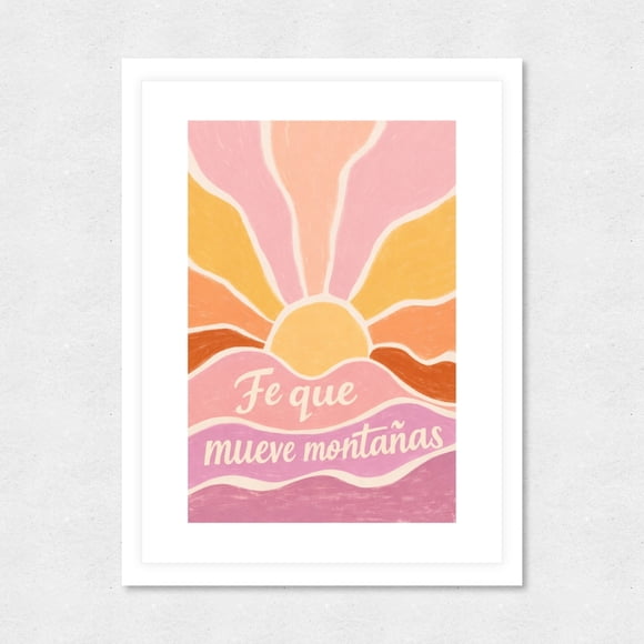 Cuadro Decorativo 35x45 Fe que Mueve Montañas