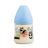 Suavinex - Mamadera 150 Ml Tetina Anatomica Silicona Panda Azul