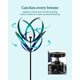 thumbnail image 3 of Cortaviento Cyan Oasis 208 cm de metal con luz solar azul claro, 3 of 8
