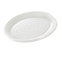 Plato Ovalado Colección Yanco Milando De Melamina, 10 Cm (Caja De 24)