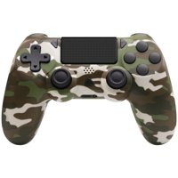 Genérico - Juego De Mandos Inalámbricos Con Cable Usb Para P4, P-4 Slim, P-4 Pro Y Pc, Color Verde Camuflaje