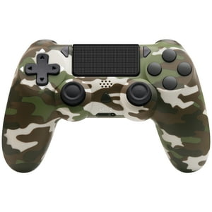 Genérico - Juego De Mandos Inalámbricos Con Cable Usb Para P4, P-4 Slim, P-4 Pro Y Pc, Color Verde Camuflaje