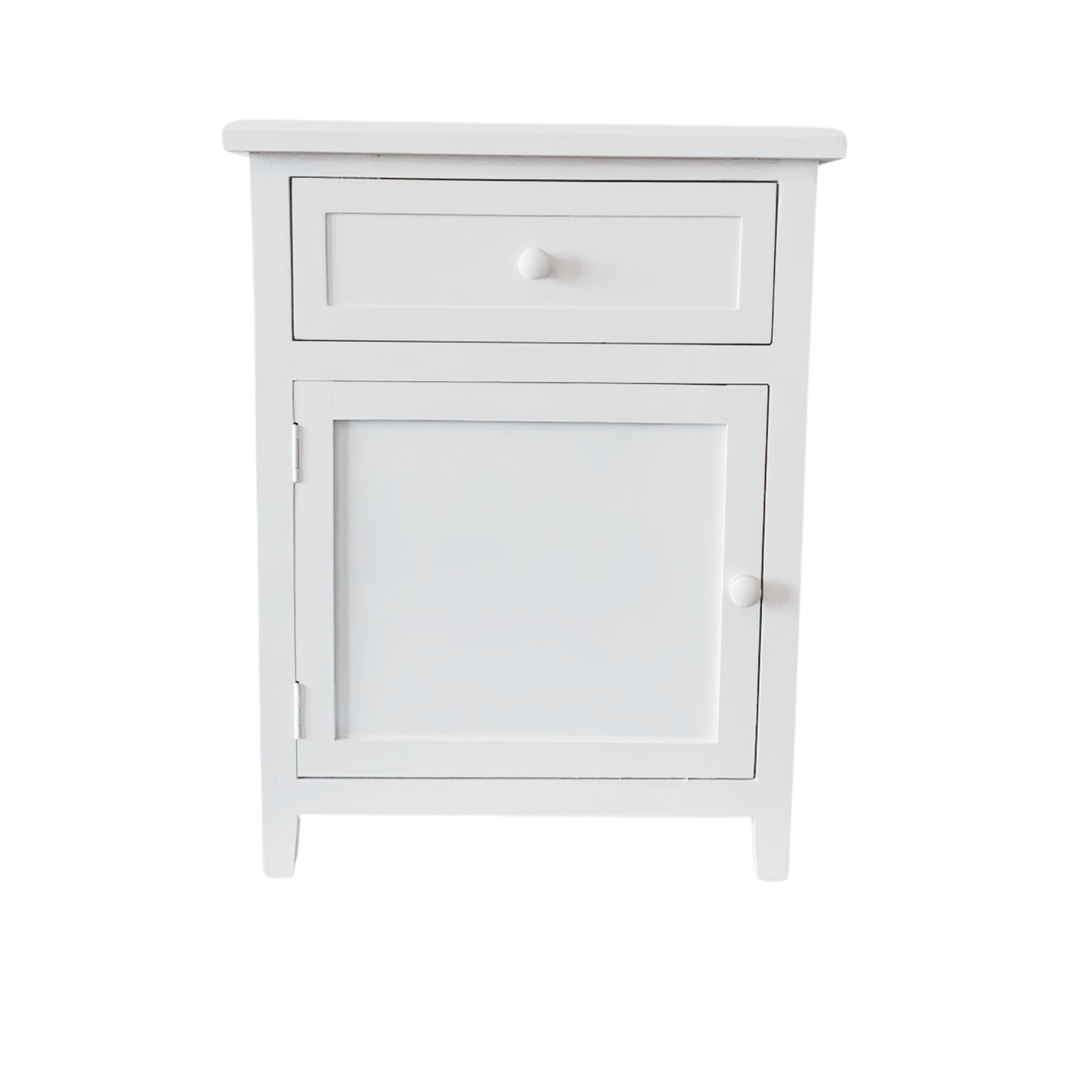 Castellaro - Velador Dormitorio Cajon Puerta Izquierdo Blanco