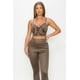 thumbnail image 4 of Conjunto De Top Y Leggings Con Estampado De Serpiente En Relieve, 4 of 5