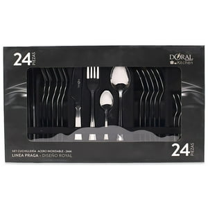 Juego Cuchillería 24 Piezas Acero Inoxidable Doral - Ps
