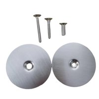 Bothyi - Placa De Cubierta Para Pomo De Puerta Portátil Con Tornillo Para Cajón Comercial De Dormitorio, Color Plateado