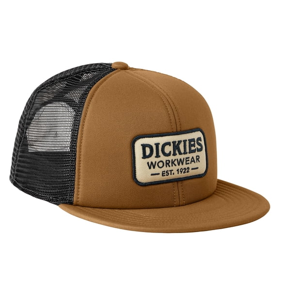 Gorra Dickies FLAT BILL TRUCKER con parche de sarga bordado
