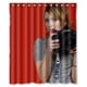 thumbnail image 1 of Cortina de ducha Emma Roberts, juego de cortinas de baño con ganchos, tamaño 60 x 72 pulgadas, 1 of 3