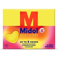 Parches Heat Parches Midol Heat Vibes Para Aliviar El Dolor Menstrual X6