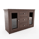 thumbnail image 4 of Buffet Berlin Madera Chocolate Vidrio, 4 of 4