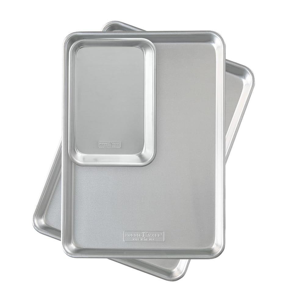 Bakeware Nordic Ware Naturals, Juego De Dos Medias Sábanas Con 1/8 De Sábana