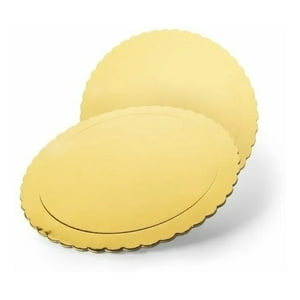 Genérico - Set 6 Bases Bandeja Redonda Torta Pastel Cartón 24 Cm