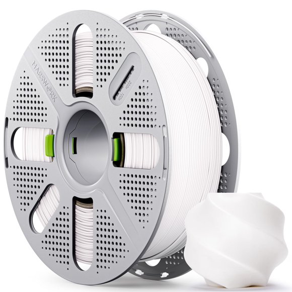 Filamento MarsWork PLA Básico 1 kg 1.75 mm Blanco para Impresión 3D