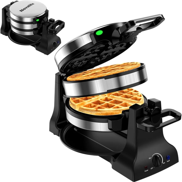 Wafflera Novalife 1400W doble estilo belga con volteo