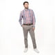 thumbnail image 4 of Camisa Trevira Escocesa Regular Fit azul cielo L, 4 of 5