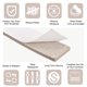 thumbnail image 4 of Uxcell 1 pulgada x 4.9 pies Rollo de tira de fieltro autoadhesivo Beige, 4 of 5