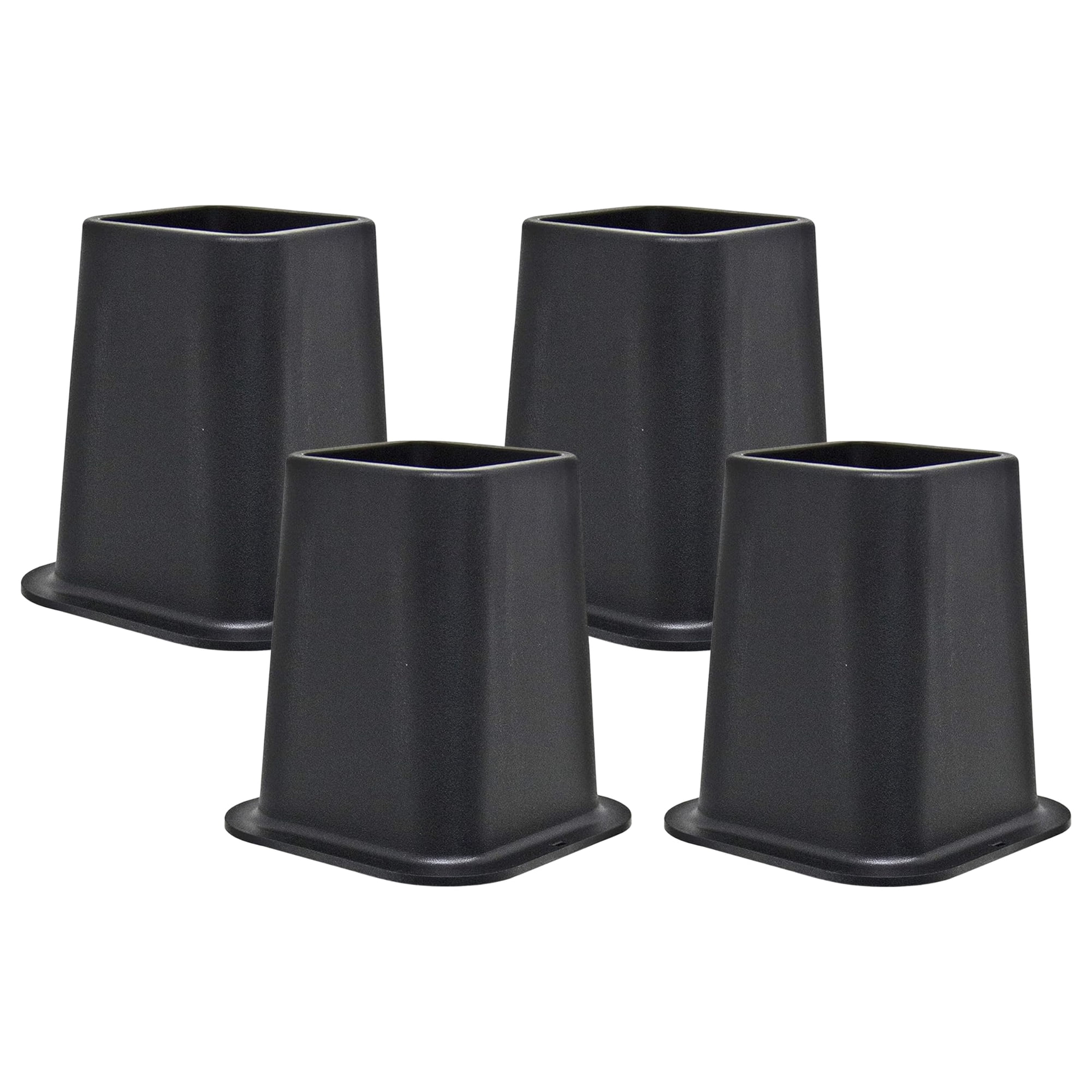 Set De 4 Unidades Para Cama Kings Brand Furniture, 15 Cm, Color Negro