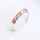 thumbnail image 3 of Conjunto Anillo Y Aros Circonitas Bicolor, Plata 925, Regalo Plateado 8, 3 of 8