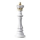 thumbnail image 1 of Adorno De Escultura De Ajedrez Internacional Figurilla Accesorios Para Fotos Rey Blanco, 1 of 5
