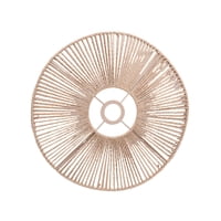 Magideal - Pantalla De Lámpara Tejida, Pantalla De Luz Colgante, Lámpara De Pie, Decoración De Luz De Lectura, Lámpara De Techo Rústica, Cubierta De Lámpara Para Amarillo