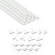 thumbnail image 1 of Cable Raceway D-Line, semicircular, ocultador de cables, color blanco, 15.7 pulgadas, 1 of 7