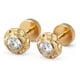 thumbnail image 1 of Aros Abridores Chatón Circón 6mm N3 Oro 14k Niña Mujer, 1 of 13