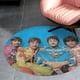 thumbnail image 4 of Los Beatles Alfombra Redonda de Felpa Coral, Antideslizante, No Desprende Pelusas, Lavable y Duradera para Salón, Dormitorio y Habitación de Niños 60cm, 4 of 6