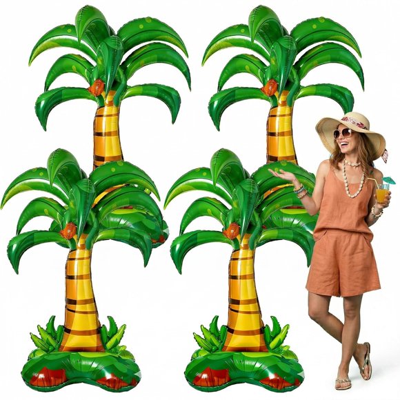 Globo inflable Tedercle Palmera 132 cm – Paquete de 4