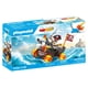 thumbnail image 1 of Barco pirata de carreras de juguete Playmobil con accesorios para niños mayores de 4 años, 1 of 6