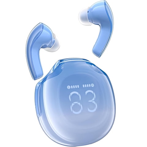 Aaronmei Auriculares Bluetooth 5.3 Azul Claro