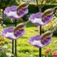 thumbnail image 1 of Estacas jardín flor metal hechas mano 4 uds baño pájaros estación riego abejas jardín, 1 of 7