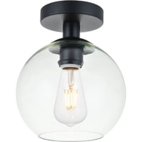 Lámpara De Techo Empotrada Living District Baxter 1 Luz Metal Negro