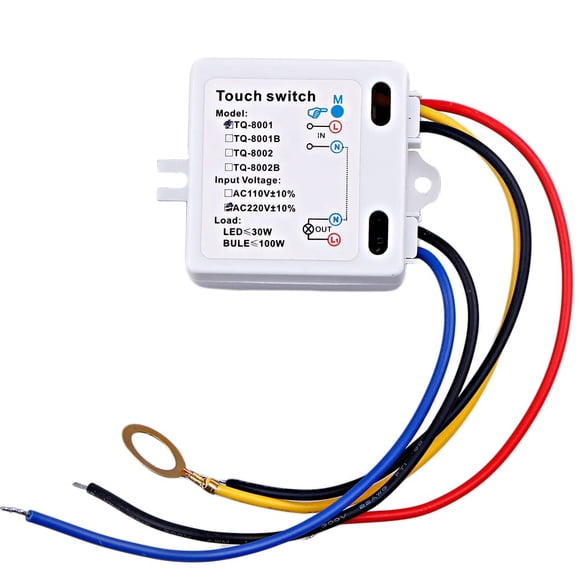 Interruptor táctil de 120 V/240 V de encendido/apagado con amortiguador de sobretensión para lámpara LED