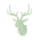 thumbnail image 5 of Cabeza De Ciervo Elk Cornamenta Escultura De Pared Colgante Sala De Estar Dormitorio Decoración Verde, 5 of 5