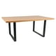 thumbnail image 1 of Mesa de Comedor Estilo Industrial 160x90 Madera Clara, 1 of 4